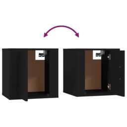 Berkfield Home Wall Mounted TV Cabinet Black 40x34, 5x40 cm - thumbnail 8