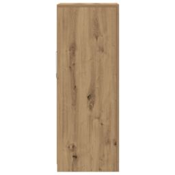 Berkfield Home Sideboard with LED Lights Artisan Oak 41x37x100 cm in Brown - Size: 41 x 37 x 100 cm - thumbnail 7