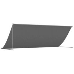 Berkfield Home Retractable Awning Anthracite 350x150 cm Fabric & Steel in Black - thumbnail 5