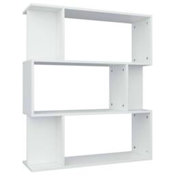 Berkfield Home Book Cabinet/Room Divider White 80x24x96 cm Engineered Wood - Size: 80 x 24 x 96 cm - thumbnail 1