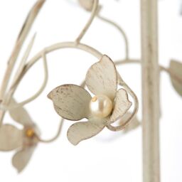 Loops Hanging Flush Ceiling Pendant 5 Light CREAM GOLD Chandelier Lamp Bulb Holder - thumbnail 3