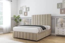 "Sloomy Langston Coniston Divan Set 2 Drawers-54"" Headboard-Footboard in Cream - Size: Single" - thumbnail 3