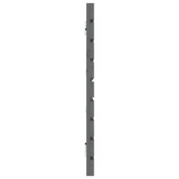 Berkfield Home Wall Headboard Grey 206x3x63 cm Solid Wood Pine - Size: 206 x 3 x 63 cm - thumbnail 5