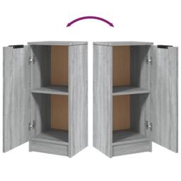 Berkfield Home Sideboard Grey Sonoma 30x30x70 cm Engineered Wood - Size: 30 x 30 x 70 cm - thumbnail 8