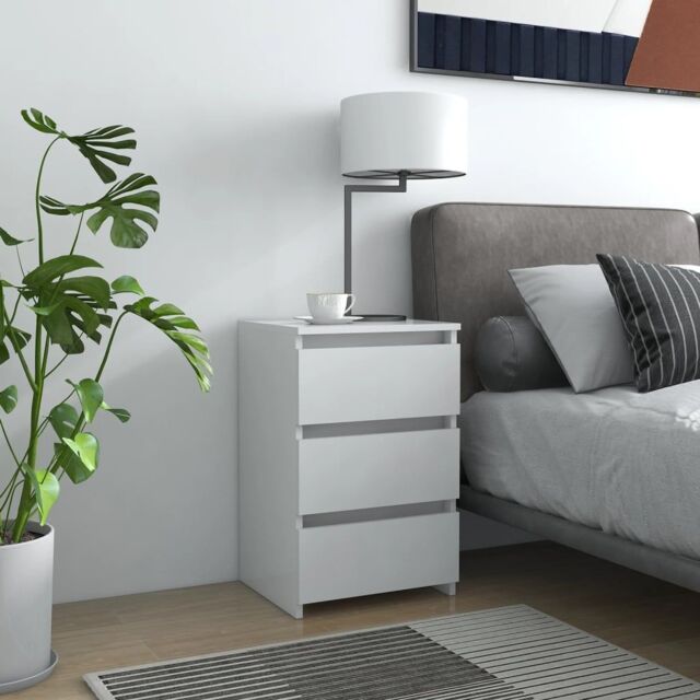 Berkfield Home Bed Cabinets 2 pcs White 40x35x62.5 cm Engineered Wood - image 1