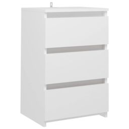 Berkfield Home Bed Cabinets 2 pcs White 40x35x62.5 cm Engineered Wood - thumbnail 3