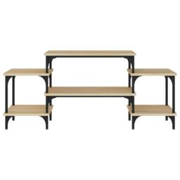 Berkfield Home TV Cabinet Sonoma Oak 117x35x52 cm Engineered Wood in Brown - Size: 117 x 35 x 52 cm - thumbnail 5