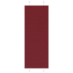 Berkfield Home Pleated Blind Bordeaux Red 80x200 cm Fabric Width 79.4 cm Polyester - thumbnail 2