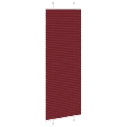 Berkfield Home Pleated Blind Bordeaux Red 80x200 cm Fabric Width 79.4 cm Polyester - thumbnail 3