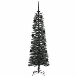 Berkfield Home Elegant Artificial Christmas Tree with 150 LEDs Green 43 x 43 x 150 cm - thumbnail 4