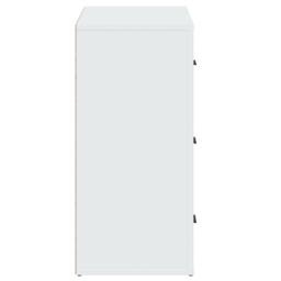 Berkfield Home Sideboard White 80x33x70 cm Engineered Wood - Size: 80 x 33 x 70 cm - thumbnail 5
