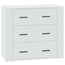 Berkfield Home Sideboard White 80x33x70 cm Engineered Wood - Size: 80 x 33 x 70 cm - thumbnail 2