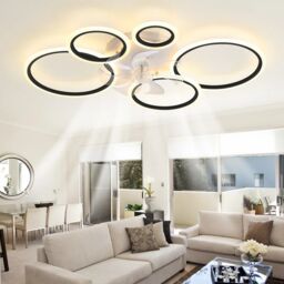 Garwarm 100cm LED Dimmabale Reversable Ceiling Fan with Lights & Remote in White - thumbnail 6