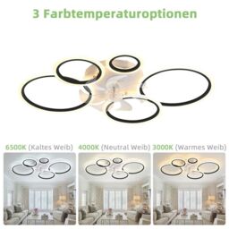 Garwarm 100cm LED Dimmabale Reversable Ceiling Fan with Lights & Remote in White - thumbnail 3