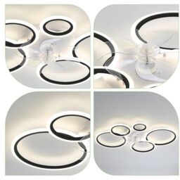 Garwarm 100cm LED Dimmabale Reversable Ceiling Fan with Lights & Remote in White - thumbnail 7