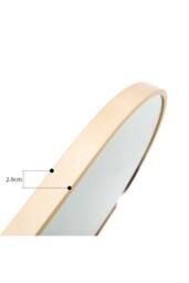 Living and Home Modern Arched Wall Mirror with Aluminum Alloy Frame, 40cm W x 60cm H in Gold - Size: 40 cm W x 60 cm H - thumbnail 7