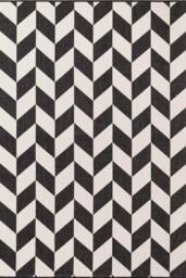 Ted Baker Terrick Reversible Indoor Outdoor Rug Chevron Design in Black - Size: 200 cm x 300 cm - thumbnail 1
