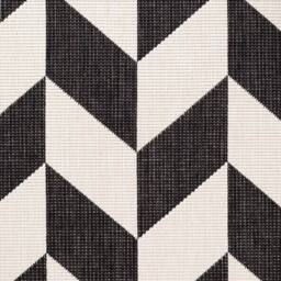 Ted Baker Terrick Reversible Indoor Outdoor Rug Chevron Design in Black - Size: 200 cm x 300 cm - thumbnail 6