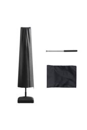 Living and Home Outdoor Waterproof Garden Parasol Cover for Centre-Pole Umbrella in Black - thumbnail 2