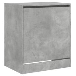 Berkfield Home Shoe Cabinet Concrete Grey 60x42x69 cm Engineered Wood - Size: 60 x 42 x 69 cm - thumbnail 4