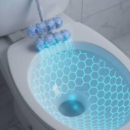 DECORE4U LTD Speed Toilet Deodorizer Ocean Fresh Long Lasting Bathroom in Blue - thumbnail 4
