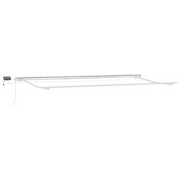 Berkfield Home Manual Retractable Awning with LED Beige 600x350 cm - thumbnail 3