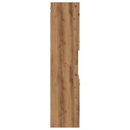 Berkfield Home Bathroom Hanging Cabinet Artisian Oak 30x30x130 cm Engineered Wood in Brown - Size: 30 x 30 x 130 cm - thumbnail 6