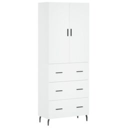 Berkfield Home Highboard White 69.5x34x180 cm Engineered Wood - thumbnail 2