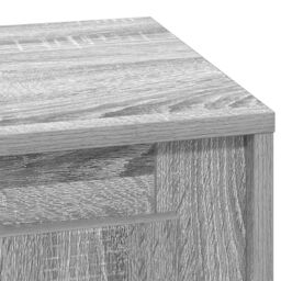 Berkfield Home Bedside Cabinet with LED Lights Grey Sonoma 44x34, 5x45 cm - thumbnail 9