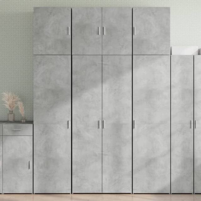 Berkfield Home Highboard Concrete Grey 80x42.5x249 cm Engineered Wood - image 1