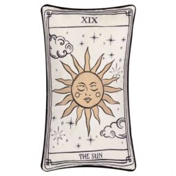 Furn Celestial Stories Embroidered Velvet Cushion in Cream - Size: 30 cm x 50 cm - thumbnail 1