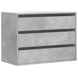 Berkfield Home Corner Chest of Drawers Concrete Grey 80x41x58 cm Engineered Wood - Size: 80 x 41 x 58 cm - thumbnail 1