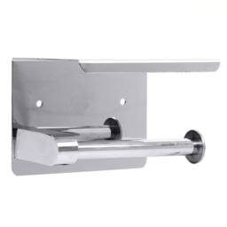EONLION Bathroom Toilet Paper Roll Holder Wall-Mounted in Silver - thumbnail 3
