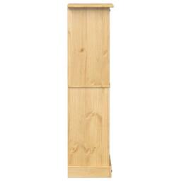 Berkfield Home Wine Rack Corona 56x35x120 cm Solid Wood Pine in Light Tan - Size: 56 x 35 x 120 cm - thumbnail 5