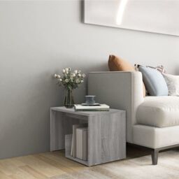 Berkfield Home Side Table Grey Sonoma 59x36x38 cm Engineered Wood - Size: 59 x 36 x 38 cm