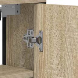 Berkfield Home Bathroom Mirror Cabinet Sonoma Oak 60x16x60 cm Engineered Wood in Light Oak - Size: 60 x 16 x 60 cm - thumbnail 8