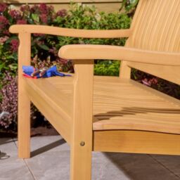 Rowlinsons 1.2m Farnham Bench - Timber - L72 x W124 x H87 cm in Brown - thumbnail 5