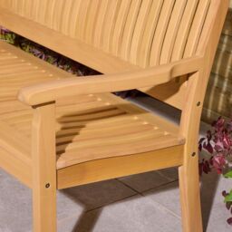 Rowlinsons 1.2m Farnham Bench - Timber - L72 x W124 x H87 cm in Brown - thumbnail 4