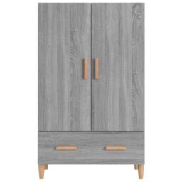 Berkfield Home Highboard Grey Sonoma 70x31x115 cm Engineered Wood - Size: 70 x 31 x 115 cm - thumbnail 3
