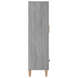Berkfield Home Highboard Grey Sonoma 70x31x115 cm Engineered Wood - Size: 70 x 31 x 115 cm - thumbnail 5