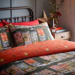 Furn Christmas Spirit Duvet Cover Set in Green - Size: King - thumbnail 3