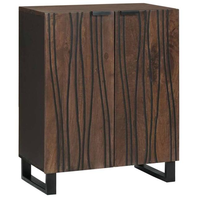 Berkfield Home Sideboard 60 x 33.5 x 75 cm Made from Solid Mango Wood in Brown - image 1