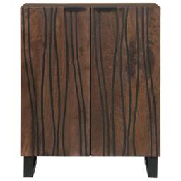 Berkfield Home Sideboard 60 x 33.5 x 75 cm Made from Solid Mango Wood in Brown - thumbnail 3
