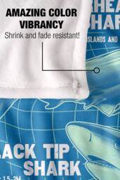 Warner Brothers Shark Week Television Series 152x127 cm Shark Info Grid Throw Blanket - thumbnail 4
