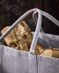 Dibor Traditional French Grey Fireplace Firewood Log Storage Jute Bag H40 x W60cm - thumbnail 5
