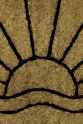 JVL Comfort Halfmoon Coir Tuffscrape 40x70cm Sunset in Natural - Size: 40 cm x 70 cm - thumbnail 3