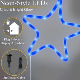 Christow Shooting Star Rope Light Outdoor Christmas Decoration Large LED Xmas Silhouette - thumbnail 4