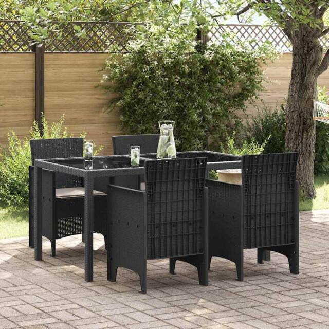 Berkfield Home Garden Chair Set of 4 Anthracite, Taupe Polypropylene Resin - image 1