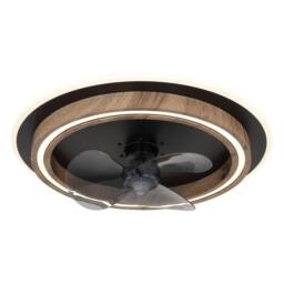 Netlighting Bozan Ceiling Fan Black 3 Blade LED Dimmable 2700-6500K Remote