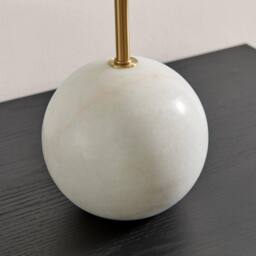 FurnitureboxUK Joceline White Marble Round Table Lamp - thumbnail 5